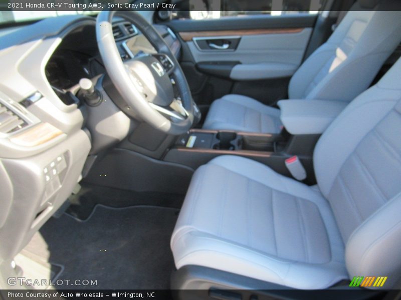 Sonic Gray Pearl / Gray 2021 Honda CR-V Touring AWD