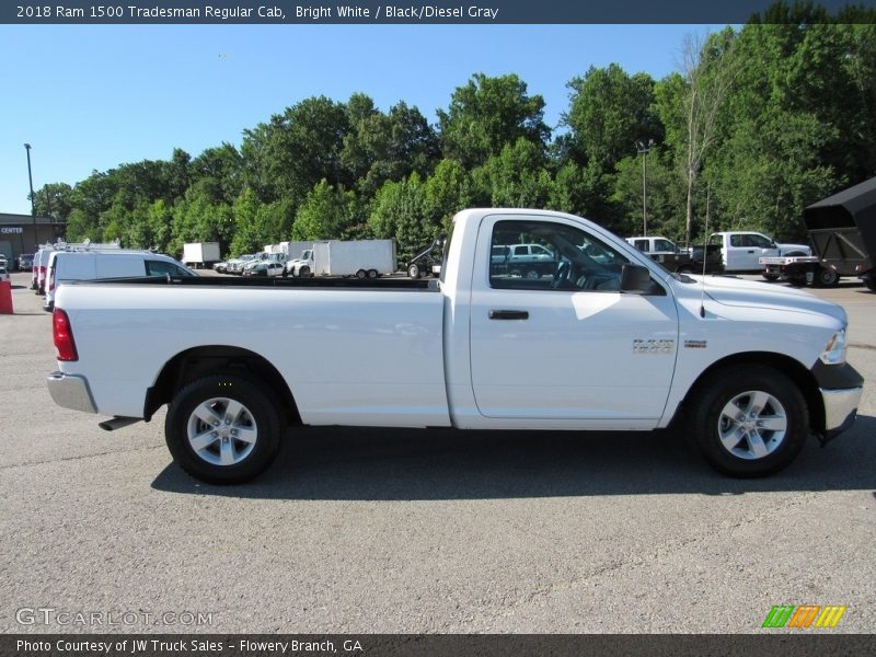 Bright White / Black/Diesel Gray 2018 Ram 1500 Tradesman Regular Cab