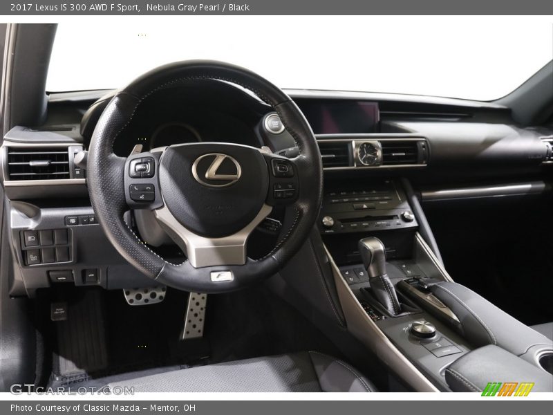 Nebula Gray Pearl / Black 2017 Lexus IS 300 AWD F Sport