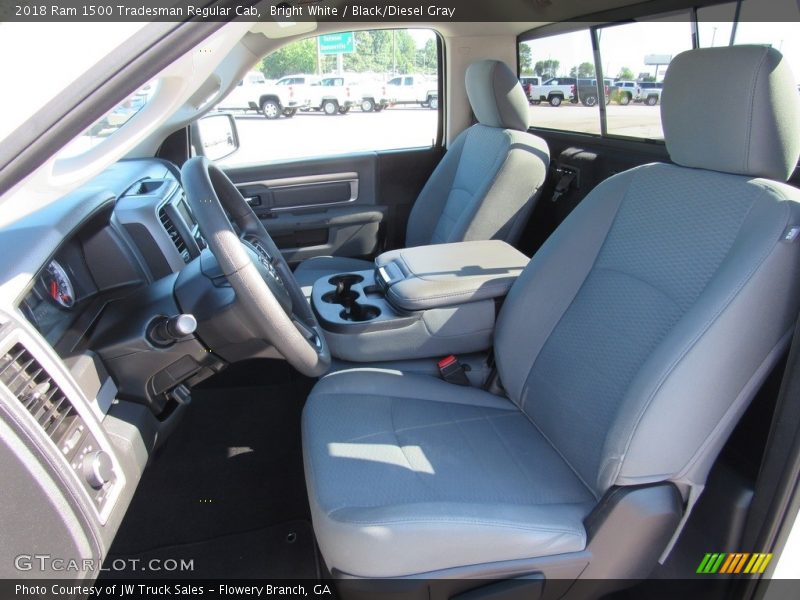 Bright White / Black/Diesel Gray 2018 Ram 1500 Tradesman Regular Cab