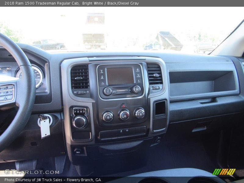 Bright White / Black/Diesel Gray 2018 Ram 1500 Tradesman Regular Cab