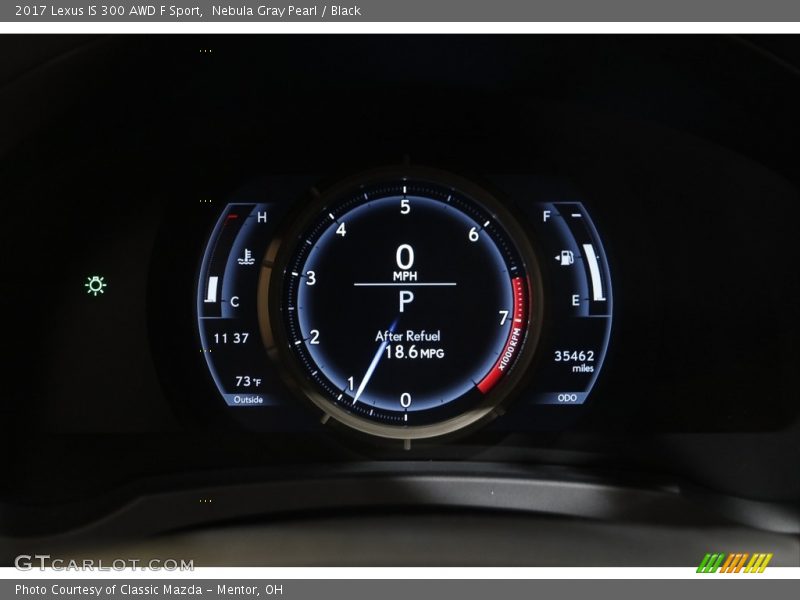 Nebula Gray Pearl / Black 2017 Lexus IS 300 AWD F Sport