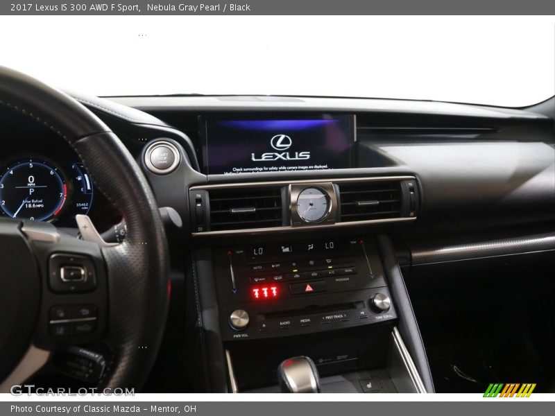 Nebula Gray Pearl / Black 2017 Lexus IS 300 AWD F Sport