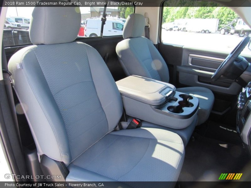 Bright White / Black/Diesel Gray 2018 Ram 1500 Tradesman Regular Cab