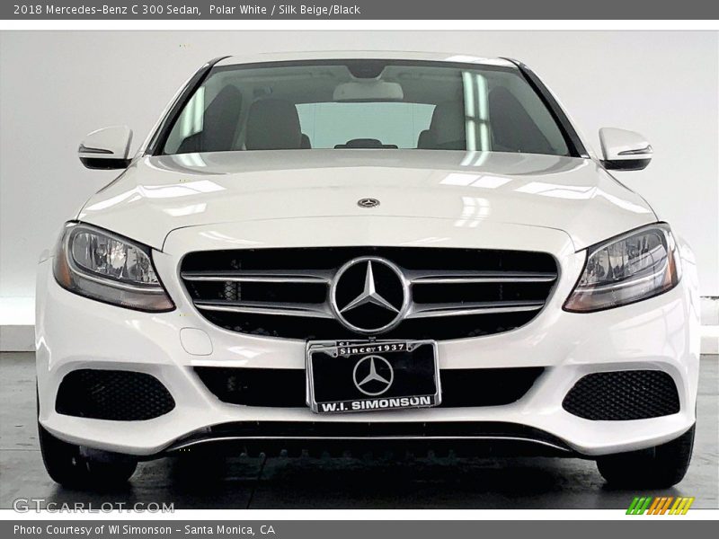 Polar White / Silk Beige/Black 2018 Mercedes-Benz C 300 Sedan