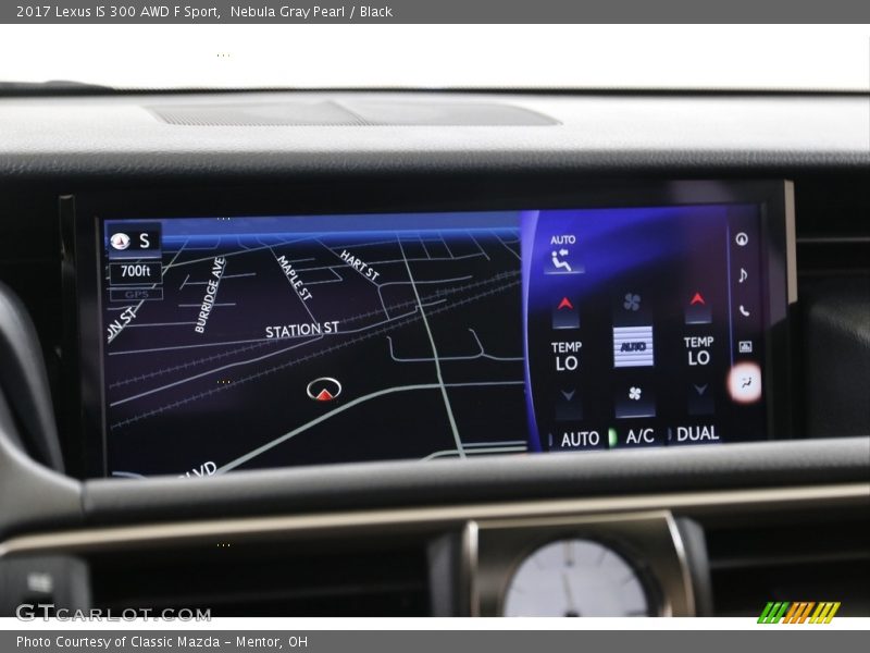 Nebula Gray Pearl / Black 2017 Lexus IS 300 AWD F Sport