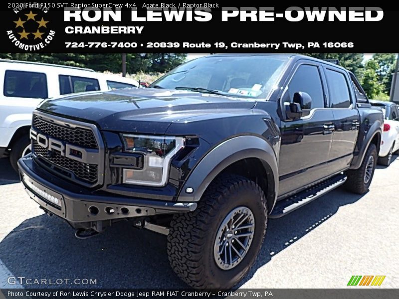 Agate Black / Raptor Black 2020 Ford F150 SVT Raptor SuperCrew 4x4