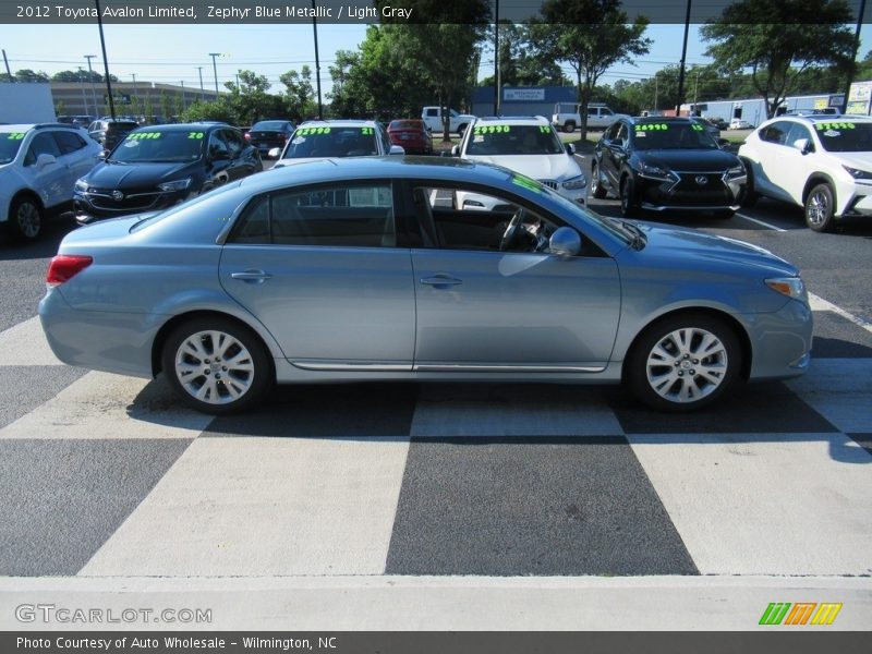 Zephyr Blue Metallic / Light Gray 2012 Toyota Avalon Limited