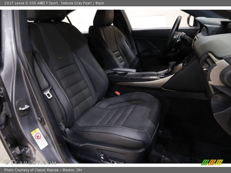 Nebula Gray Pearl / Black 2017 Lexus IS 300 AWD F Sport