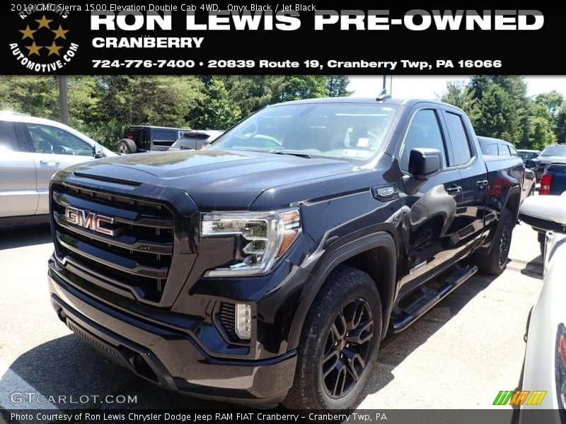 Onyx Black / Jet Black 2019 GMC Sierra 1500 Elevation Double Cab 4WD