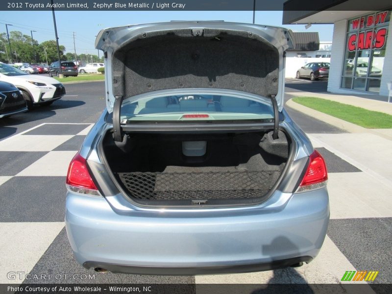 Zephyr Blue Metallic / Light Gray 2012 Toyota Avalon Limited