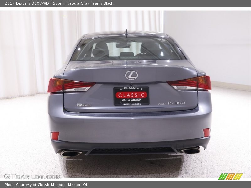Nebula Gray Pearl / Black 2017 Lexus IS 300 AWD F Sport