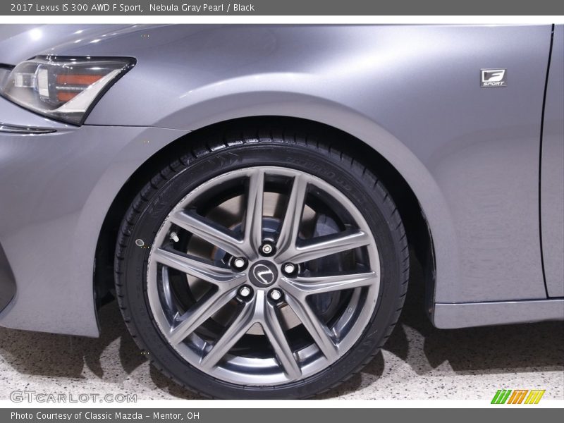 Nebula Gray Pearl / Black 2017 Lexus IS 300 AWD F Sport