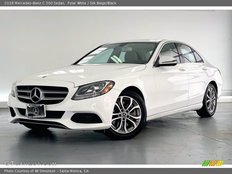 Polar White / Silk Beige/Black 2018 Mercedes-Benz C 300 Sedan