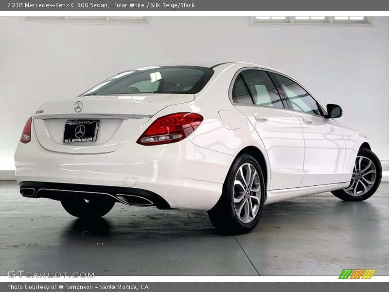 Polar White / Silk Beige/Black 2018 Mercedes-Benz C 300 Sedan