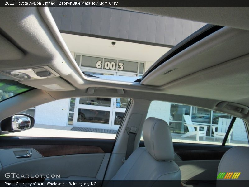 Zephyr Blue Metallic / Light Gray 2012 Toyota Avalon Limited