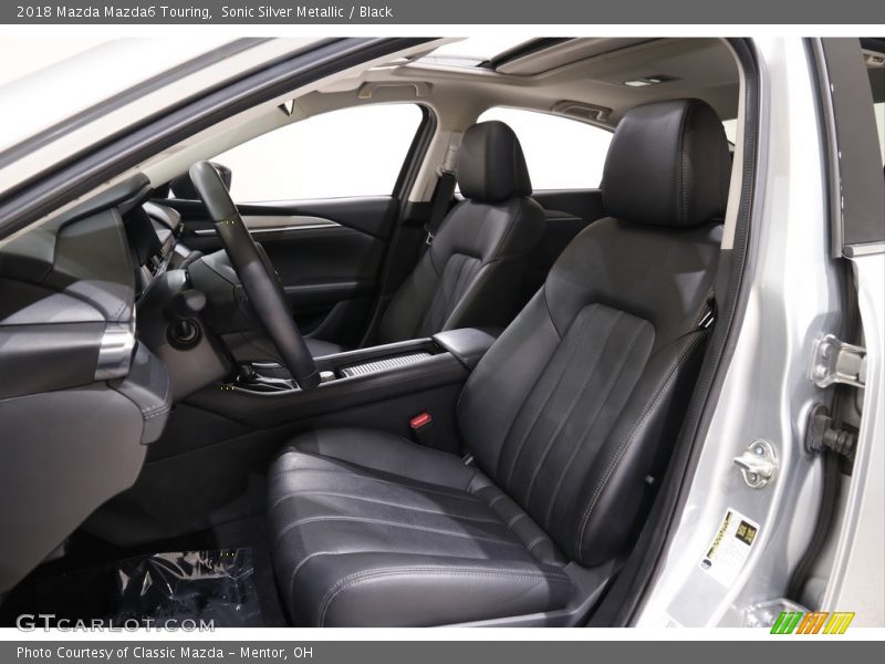 Sonic Silver Metallic / Black 2018 Mazda Mazda6 Touring