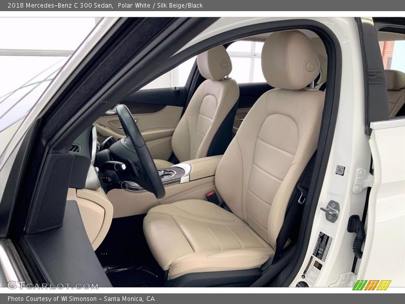 Polar White / Silk Beige/Black 2018 Mercedes-Benz C 300 Sedan