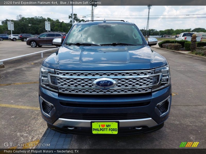 Blue / Medium Soft Ceramic 2020 Ford Expedition Platinum 4x4