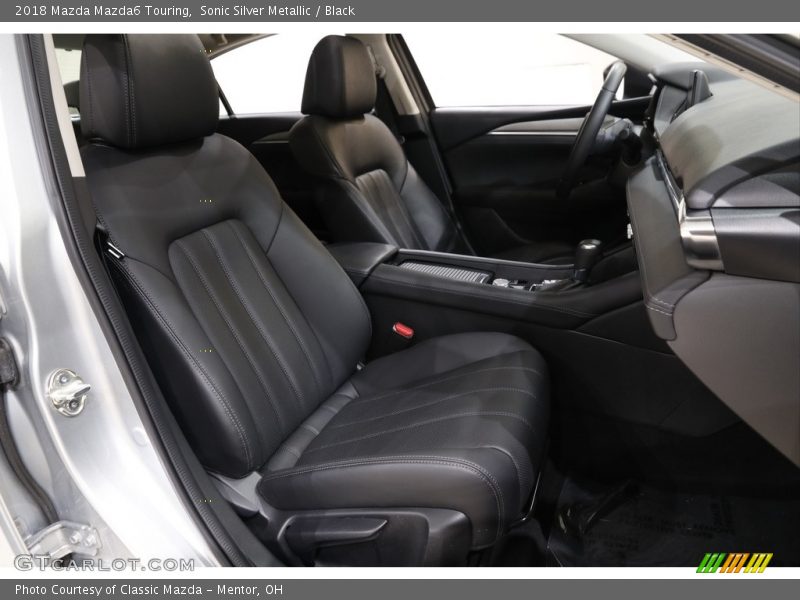 Sonic Silver Metallic / Black 2018 Mazda Mazda6 Touring