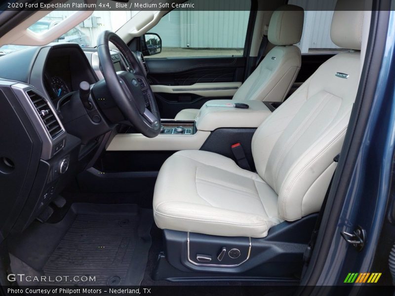 Front Seat of 2020 Expedition Platinum 4x4