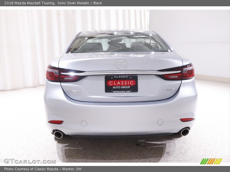 Sonic Silver Metallic / Black 2018 Mazda Mazda6 Touring