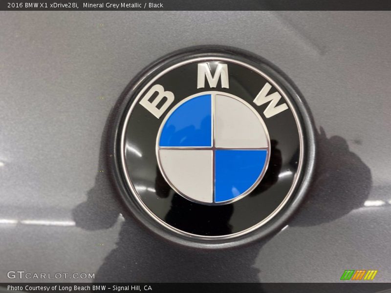 Mineral Grey Metallic / Black 2016 BMW X1 xDrive28i