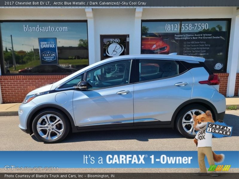 Arctic Blue Metallic / Dark Galvanized/­Sky Cool Gray 2017 Chevrolet Bolt EV LT
