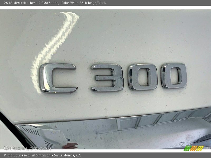 Polar White / Silk Beige/Black 2018 Mercedes-Benz C 300 Sedan