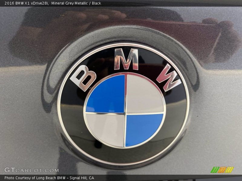 Mineral Grey Metallic / Black 2016 BMW X1 xDrive28i