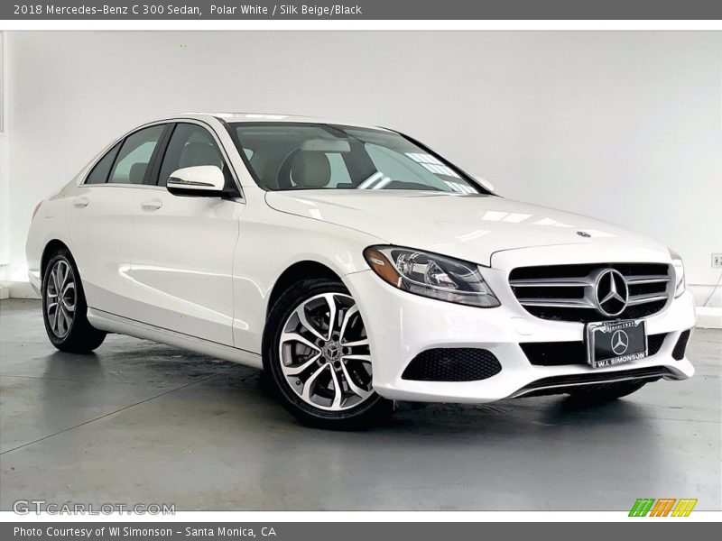 Polar White / Silk Beige/Black 2018 Mercedes-Benz C 300 Sedan