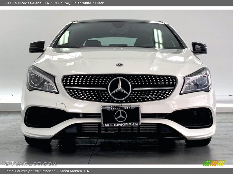 Polar White / Black 2018 Mercedes-Benz CLA 250 Coupe