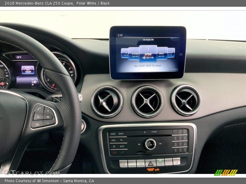 Polar White / Black 2018 Mercedes-Benz CLA 250 Coupe