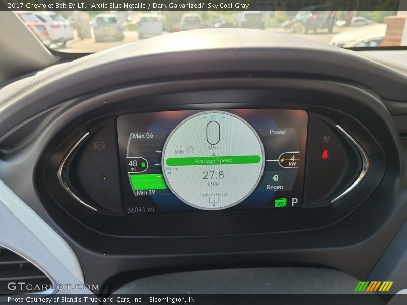 Arctic Blue Metallic / Dark Galvanized/­Sky Cool Gray 2017 Chevrolet Bolt EV LT