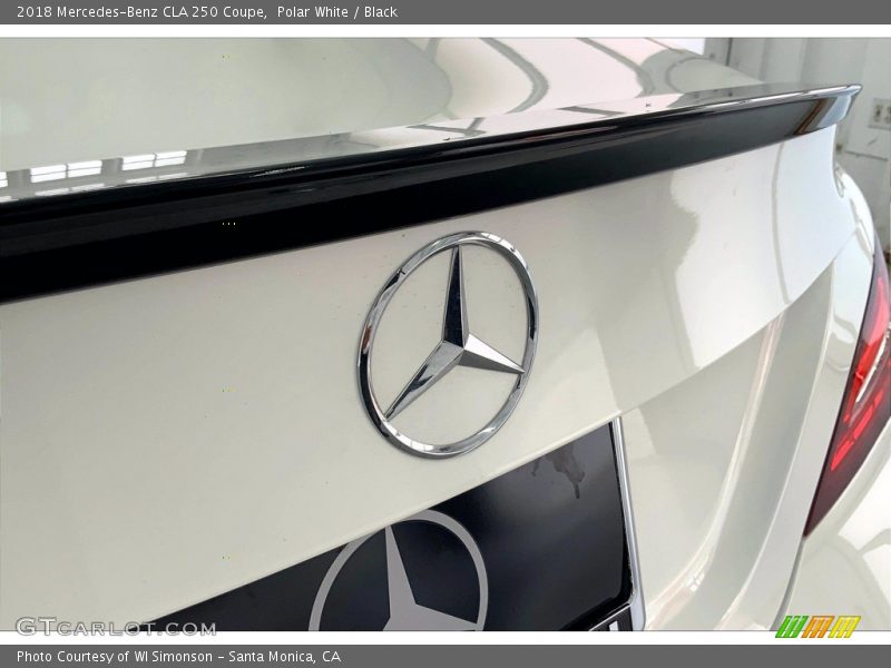 Polar White / Black 2018 Mercedes-Benz CLA 250 Coupe