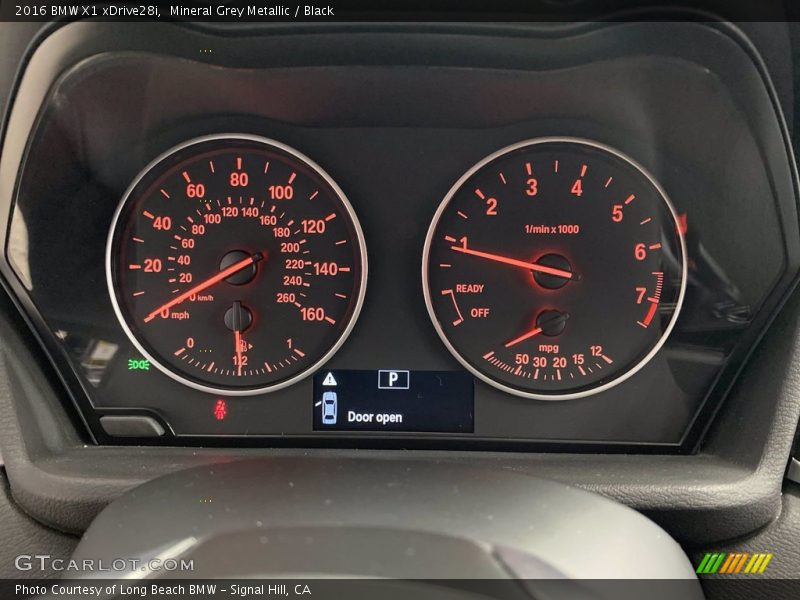 Mineral Grey Metallic / Black 2016 BMW X1 xDrive28i