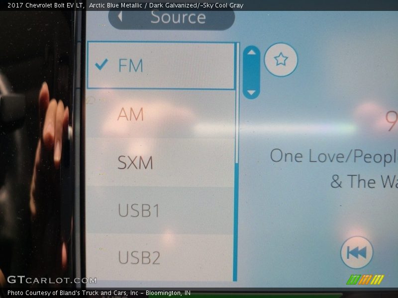 Arctic Blue Metallic / Dark Galvanized/­Sky Cool Gray 2017 Chevrolet Bolt EV LT