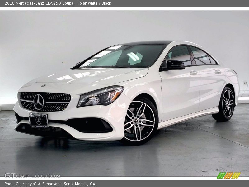 Polar White / Black 2018 Mercedes-Benz CLA 250 Coupe