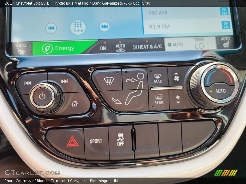 Arctic Blue Metallic / Dark Galvanized/­Sky Cool Gray 2017 Chevrolet Bolt EV LT