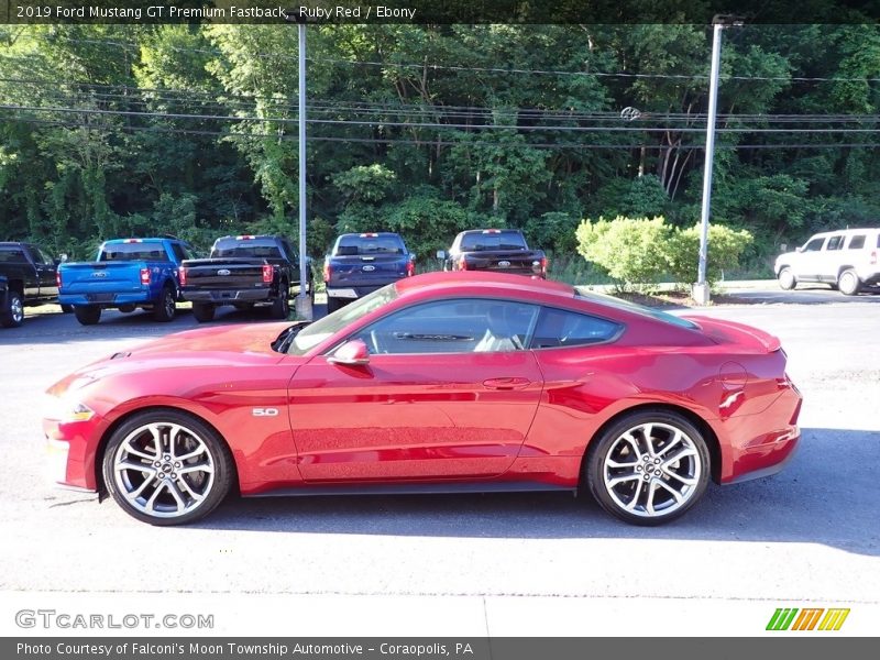 Ruby Red / Ebony 2019 Ford Mustang GT Premium Fastback