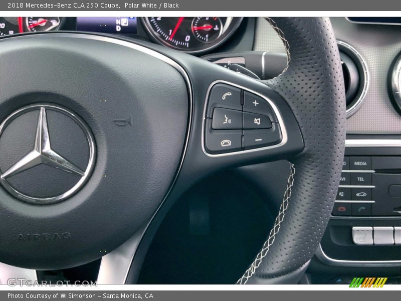 Polar White / Black 2018 Mercedes-Benz CLA 250 Coupe