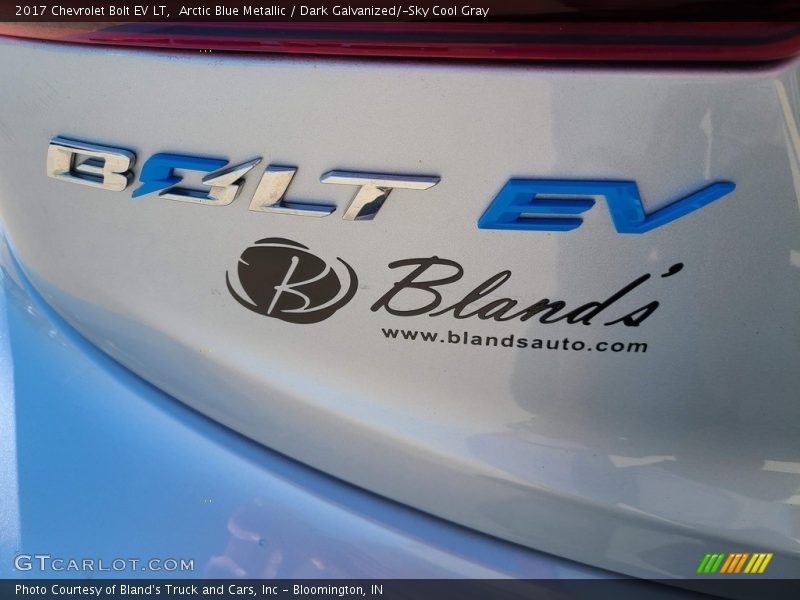 Arctic Blue Metallic / Dark Galvanized/­Sky Cool Gray 2017 Chevrolet Bolt EV LT
