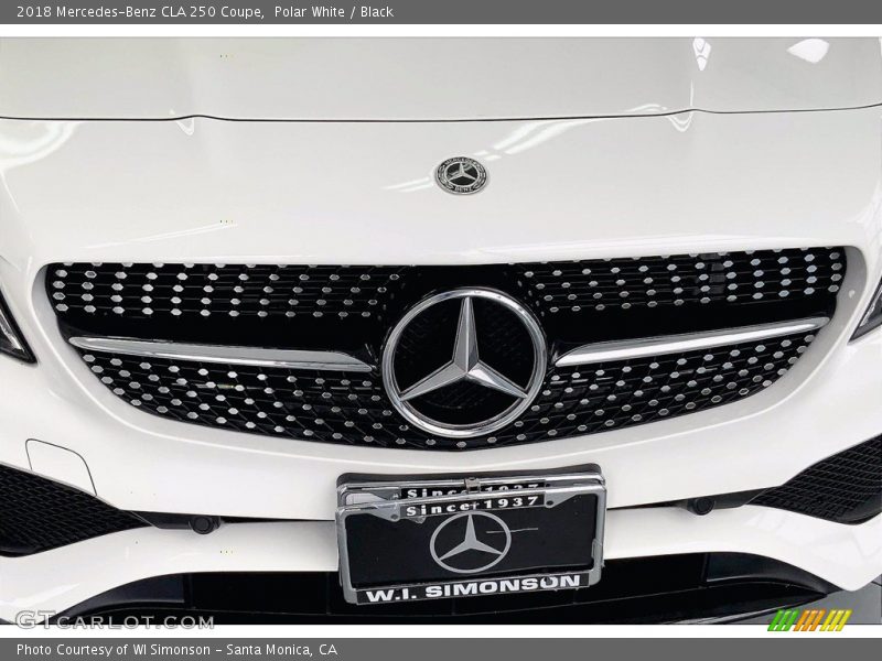 Polar White / Black 2018 Mercedes-Benz CLA 250 Coupe