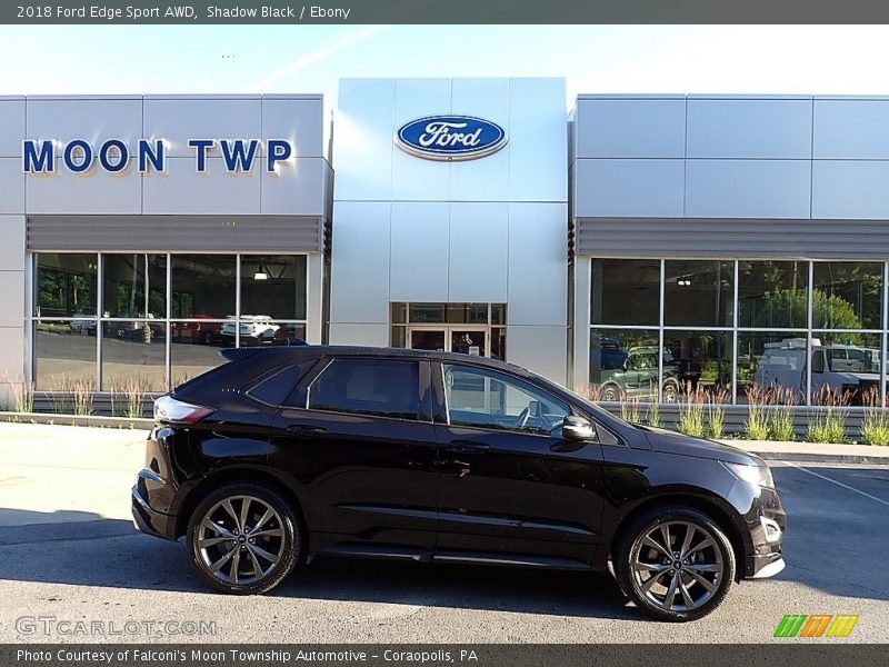 Shadow Black / Ebony 2018 Ford Edge Sport AWD