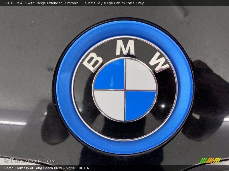 Protonic Blue Metallic / Mega Carum Spice Grey 2018 BMW i3 with Range Extender