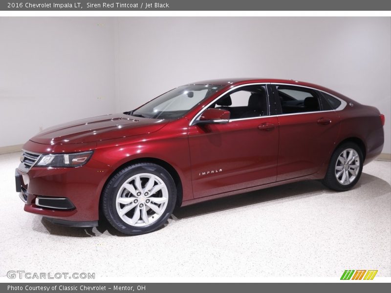 Siren Red Tintcoat / Jet Black 2016 Chevrolet Impala LT