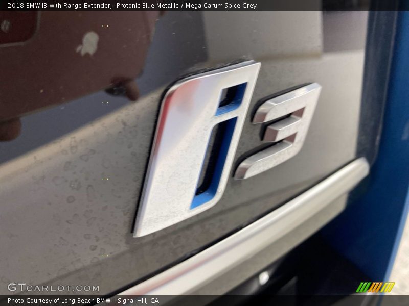 Protonic Blue Metallic / Mega Carum Spice Grey 2018 BMW i3 with Range Extender