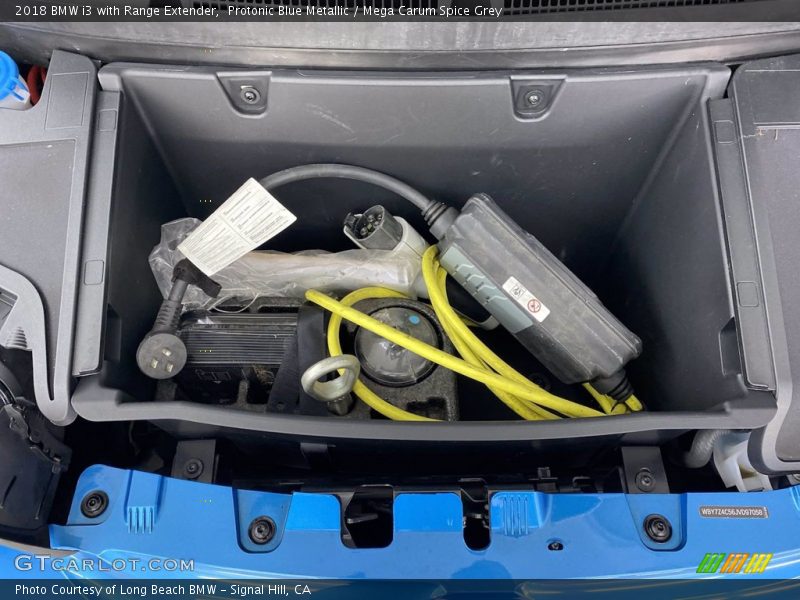 Protonic Blue Metallic / Mega Carum Spice Grey 2018 BMW i3 with Range Extender