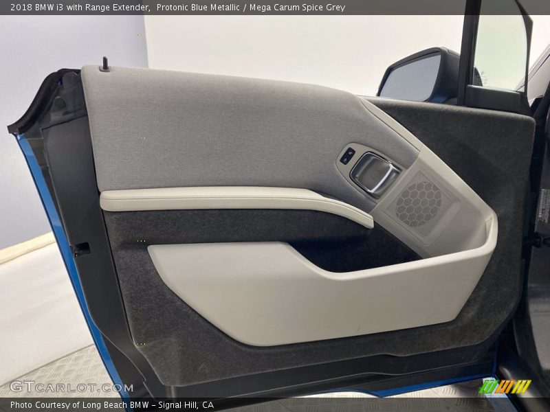 Protonic Blue Metallic / Mega Carum Spice Grey 2018 BMW i3 with Range Extender