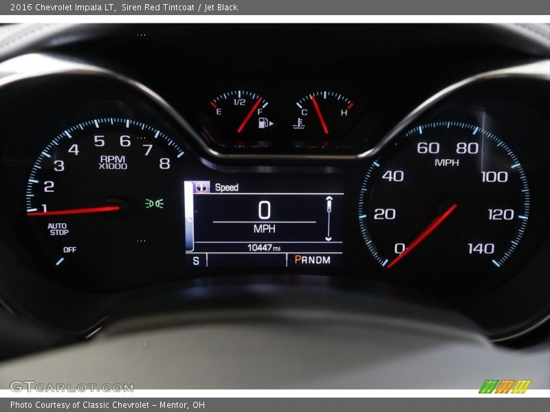 Siren Red Tintcoat / Jet Black 2016 Chevrolet Impala LT